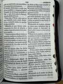 Biblia Letra Super Gigante 19Pts con zipper e índice RVR60 | Piel Especial Negro