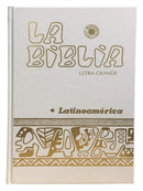 la Biblia catolica  Latinoamericana con Uneros Letra Grande Tapa Blanca Biblia Latina