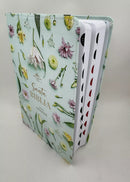 Biblia Letra Grande 12 puntos para Mujer RV1960 imit piel turquesa floral con índice