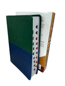 Biblia Bilingüe NKJV/RVR60, Biblia Bilingüe, Leathersoft, Verde y Azul indice