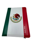Biblia letra giante 14 puntos Bandera mexico RVR 1960 : Imit. Piel con Cierre, índice tam,manaual