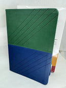 Biblia Bilingüe NKJV/RVR60, Biblia Bilingüe, Leathersoft, Verde y Azul indice