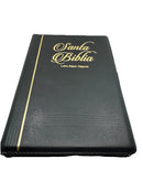 Biblia Letra Super Gigante 19 puntos RVR.1960 piel genuina negro  con cierre con indice