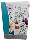 Biblia con Cierre Letra Súper Gigante Manual 19 puntos RV1960 imit piel turquesa