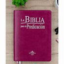 La Biblia para la Predicación RVR60 - Letra Grande, imitación piel purpura, indice y canto plateado
