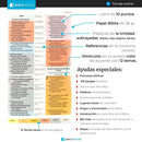 Bíblia de estudio arcoíris simipiel café reina 1960 con índice