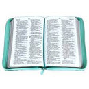 Biblia Letra Grande con Cierre 12 puntos Reina Valera 2020 imit piel turquesa