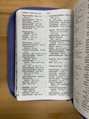 Bíblia para mujer letra grande manual Reina Valera 1960 morado cierre índice 12 PUNTOS