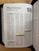 Bíblia tamaño bolsillo 8 puntos reina Valera 1960 azul flores cierre índice