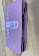 biblia  para mujer tamano  chequera  reina Valera 1960 cierre índice rosado