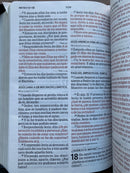 Bíblia de letra grande riena Valera TAMAÑO Manaul cierre 12 puntos piel fabricada