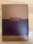 Bíblia letra súper gigante reina Valera 19 puntos cierre café índice