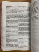 Bíblia de letra grande para mujer Reina Valera 1960 cierre índice salmón brillos