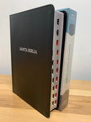 Bíblia de letra gigante Nvi piel fabricada con índice negro 14 puntos