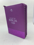 Bíblia para mujer letra grande 11puntos portátil Riena Valera 1960 Jean lila