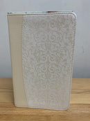 Bíblia para boda Reina Valera 1960 simipiel rosa palo blanco