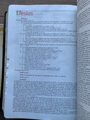 Bíblia de estudio vida plena actualiza y amplia Reina Valera 1960 piel fabricada indice