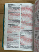 Bíblia de letra grande para mujer reina Valera 1960 tamaño Manaul turquesca índice 12 puntos