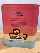 Bíblia para niñas mi gran viaje reina v.1960 rosa 4 tonos bolsillo 1960 con cierre