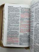 Bíblia tamaño bolsillo reina Valera 1960 Bengie marron cierre índice 8 puntos