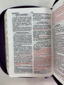 Bíblia tamaño bolsillo riena Valera 1960 biotono Lila cierre índice