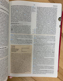 Bíblia de estudio holman para mujeres reina Valera 1960 semipiel fuchsia índice