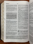 Bíblia de estudio plenitud Reina Valera 1960 piel fabricada con índice negro