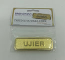 Distintivo para ujier placa iman metal