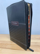 Bíblia de letra grande Reina Valera 1960  TAMANO manual negro cierre Indice