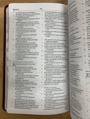 Bíblia ultrafina con referencias Reina Valera 1960 semipiel solapa con indice