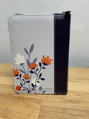 Bíblia tamaño bolsillo 8 puntos reina Valera 1960 azul flores cierre índice