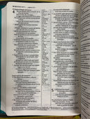 Bíblia de letra  grande Ntv sentipiel turquesa zíper con referencias