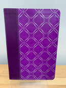 Bíblia de letra grande tamaño manual riena Valera 1960 violeta semipiel