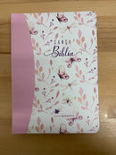 Bíblia para Mujer letra gigante 15 puntos flores mariposa rv1960 cierre índice