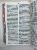 Bíblia para mujer letra grande 12 puntos rosa reina Valera 1960 indice