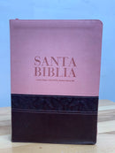 Bíblia de letra súper gigante para mujeres reina Valera 1960 con cremallera  rosa 18 puntos