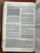 Bíblia de estudio plenitud Reina Valera 1960 piel fabricada con índice negro