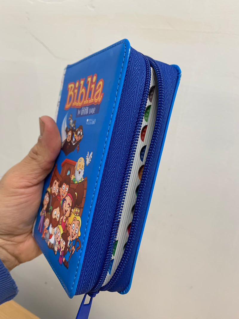 La Biblia para todos los niños, azul (ABBA Children's Bible, Blue)