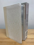 Bíblia para boda Reina Valera 1960 simipiel rosa palo blanco