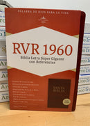 Bíblia de letra súper gigante 17 puntos reina Valera 1960 índice cierre vino tinto