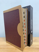 Bíblia de estudio vida plena reina v1960 café  piel italina Beige CON INDICE