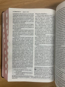 Bíblia letra gigante Ntv sentipiel vino tinto con índice