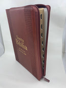 Bíblia letra súper gigante 18 puntos reina Valera 1960  cierre índice cafe