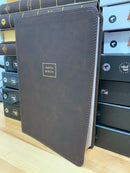 Bíblia del ministro letra gigante reina Valera 1960  piel imitacion  café letra rojas