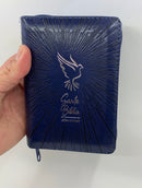 Bíblia letra grande 9 puntos azul paloma reina valera 1960 cierre índice