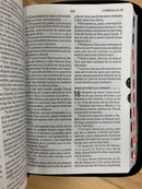 Bíblia de letra gigante Reina Valera 1960 simipiel piel negro índice