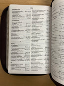 Bíblia letra gigante tamaño manual 14 puntos reina Valera 1960 cierre índice piel caoba