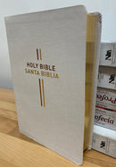 Bilingual bible Bíblia bilingüe Nlt /nueva traducción viviente semipiel perla