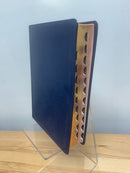 Bíblia de letra gigante Ntv edición clásica sentipiel azul con índice