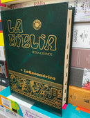 Bíblia latinoamericana católica tapa dura con índice verde